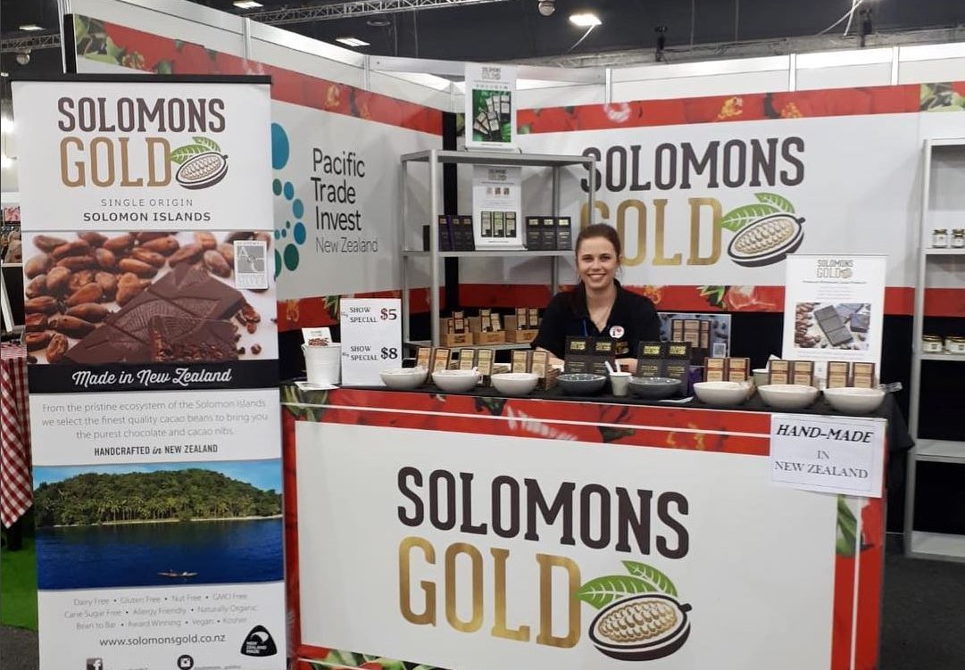 Solomons Gold stand NZ Trade Expo 2018