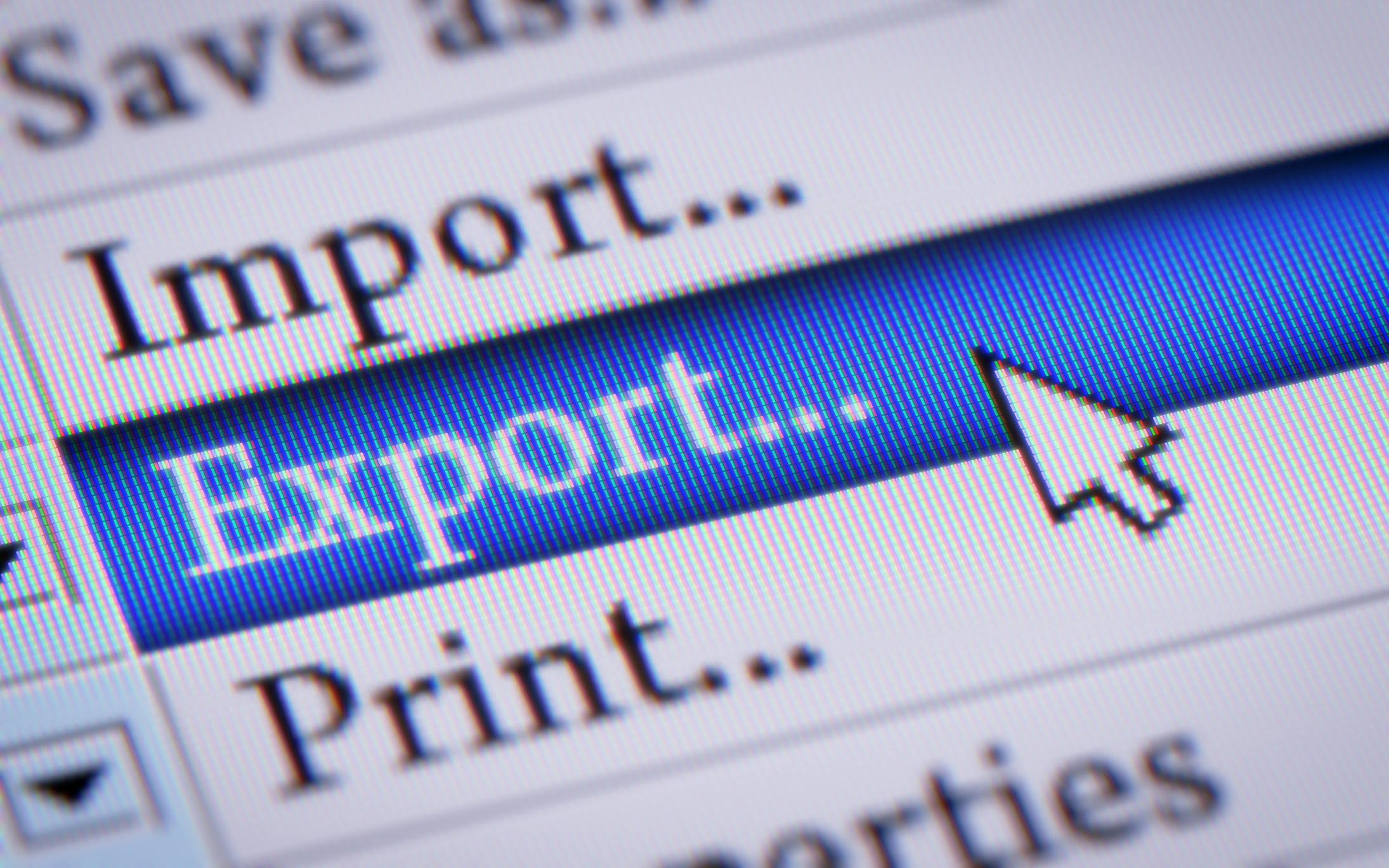 Export screen graphic