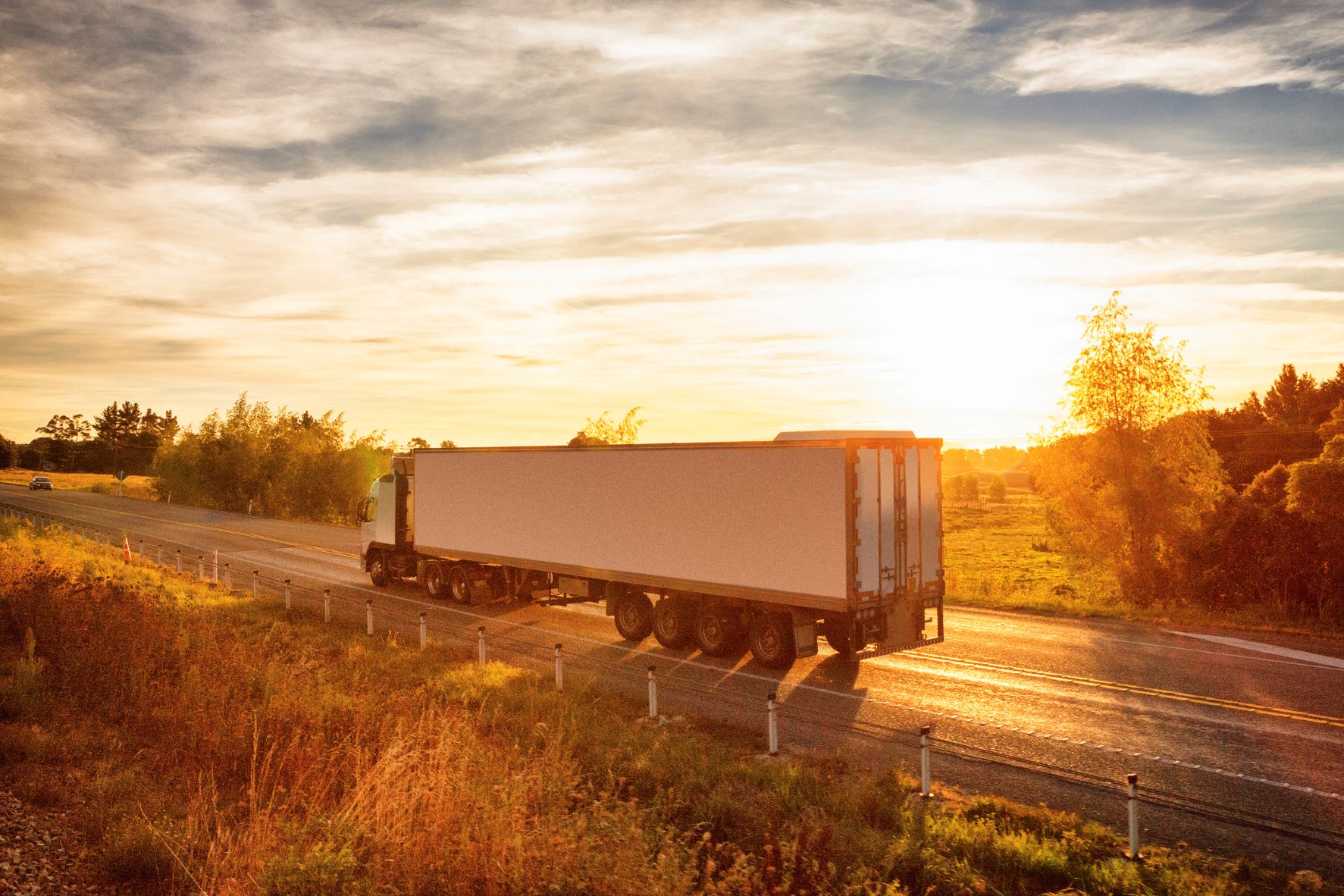 Truck on NZ road